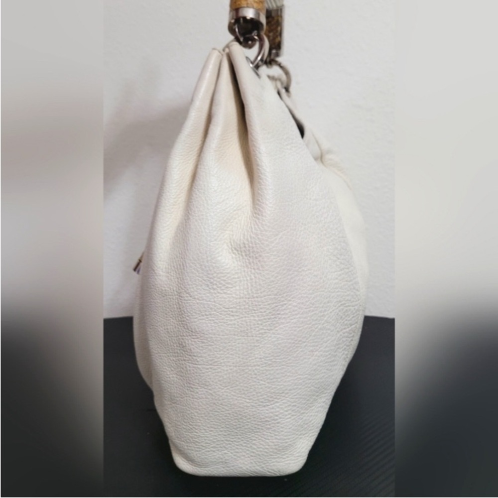 MICHAEL KORS Collection Tonne Leather Large Hobo Bag In EUC - Picture 4 of 13